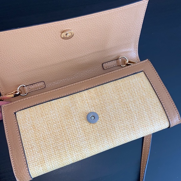 Anne Klein Floral Embroidered Floral Crossbody or Clutch detachable strap - Picture 9 of 14